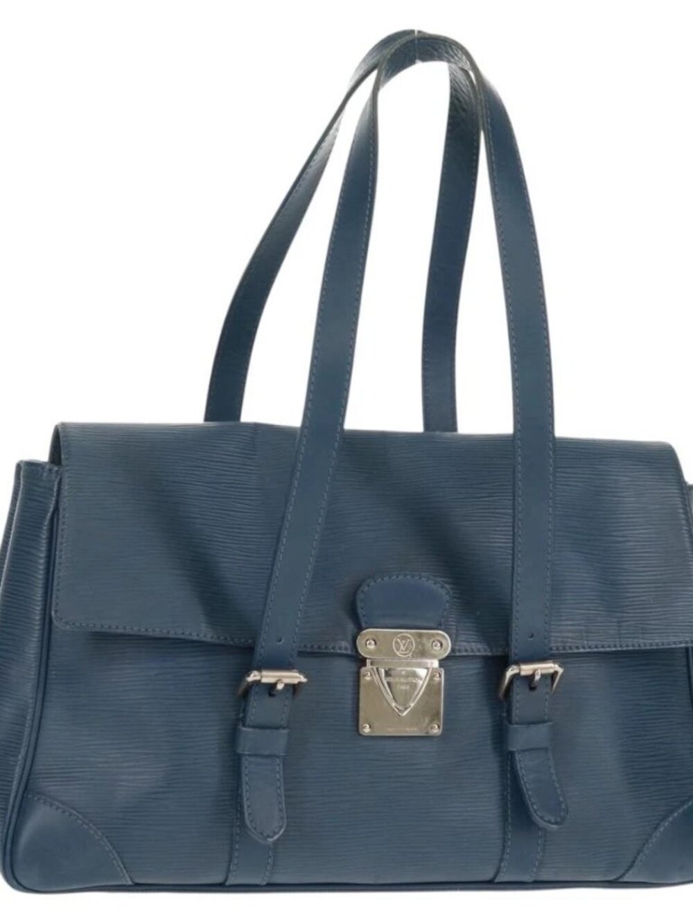 LOUIS VUITTON Epi Segur MM Hand Bag Myrtille M5886G LV Auth 160145